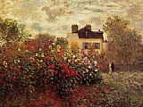 Garden Canvas Paintings - The Garden at Argenteuil
